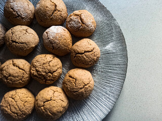 walnuts on a wooden table