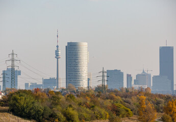 Fototapeta na wymiar Vienna, Austria: city skyline 