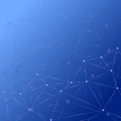abstract blue background, technology, digital network lines