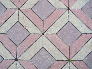 Stone tiles texture. Street masonry. Pavement tile pattern