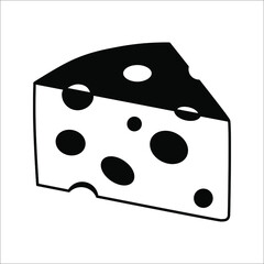 cheese vector icon for web and app. cheese sign on white background. eps 10