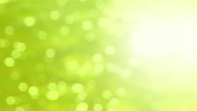 Animation of flickering spotlights on green background