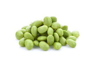 edamame beans isolated on white background