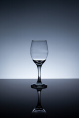 empty wine glass