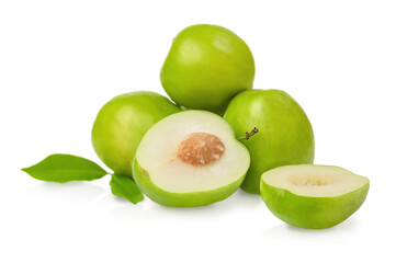 Green jojoba band and cut isolated
