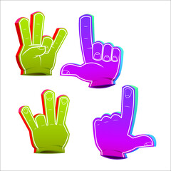 finger cartoon illustrate