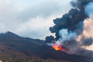 Cumbre Vieja Volcano. La Palma Island