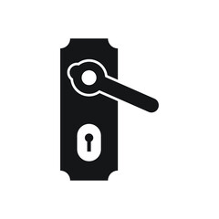 Doorknob icon design isolated on white background