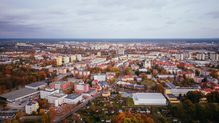 Piła Panorama miasta z lotu ptaka 2021