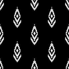 black and white seamless pattern