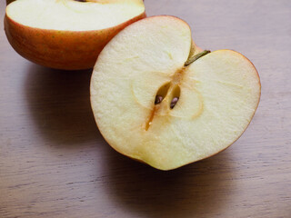 신선한 유기농 과일 사과, 음식