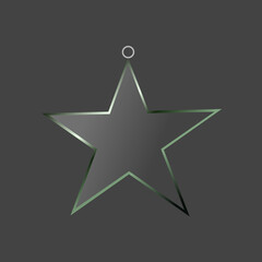 star on white background