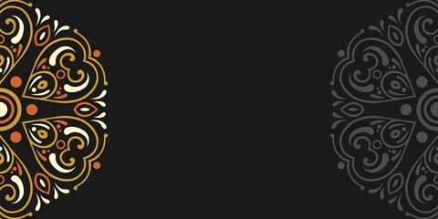 Vector mandala design, for your various types of advertising needs, suitable for business card designs, banners, websites, etc. high resolution EPS file format