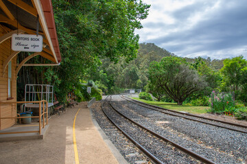 Fototapeta na wymiar Ferney Grove railway Station in Queensland