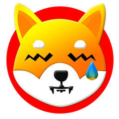 CRYING SHIBA TEAR DROP