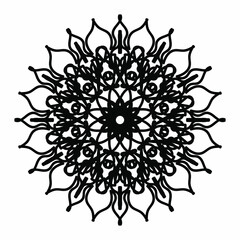 Vector round abstract circle. Luxury Mandala style