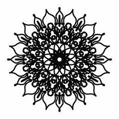 Vector round abstract circle. Luxury Mandala style