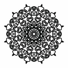 Vector round abstract circle. Luxury Mandala style