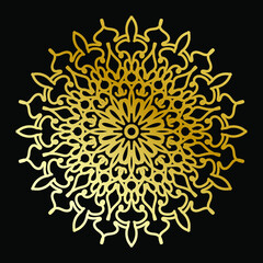 Fototapeta na wymiar Vector round abstract circle. Luxury Mandala style