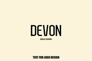 Bold Typography Text Sign of Baby Boy Name 