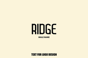 Fototapeta premium Bold Typography Text Sign of Baby Boy Name 