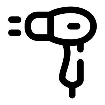 recommend clip art: hair dryer for beauty icon using line style