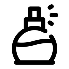 perfume for beauty icon using line style