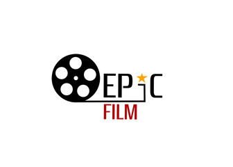 Vector logo design epic film