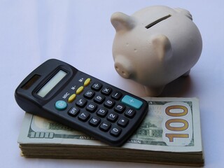 economy and finance with american dollar money