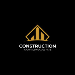 abstract construction logo