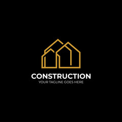 monoline construction logo