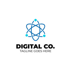 Abstract Digital Communication Technology logo
