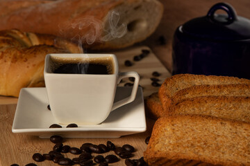 coffee and croissant