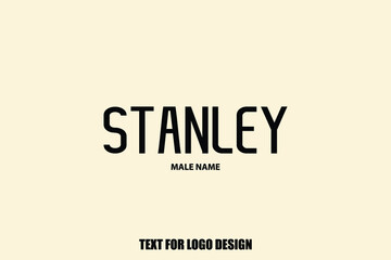 Bold Typography Text Sign of Baby Boy Name 