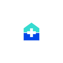 Illustration vector graphic template of hospital logo