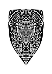 polynesian tattoo wrist sleeve tribal pattern forearm. ethnic template ornaments vector.
