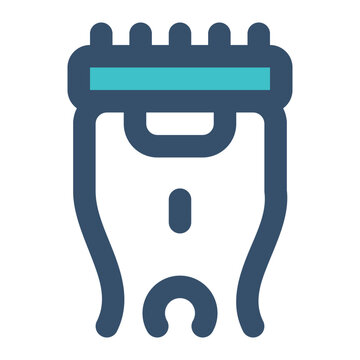 recommend clip art: shaver for beauty icon using filled line style