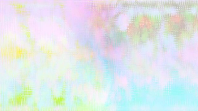 An abstract iridescent glitch art motion graphic.
