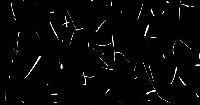 abstract scribble noise ink grain and scratches overlay transitions mask template black and white color motion graphic animation