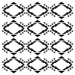 Luxury Design Ornaments Aztecs Black White Vector