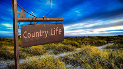 Street Sign to Country Life