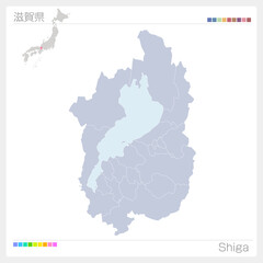滋賀県の地図・Shiga