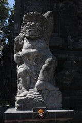 Stone lion statue