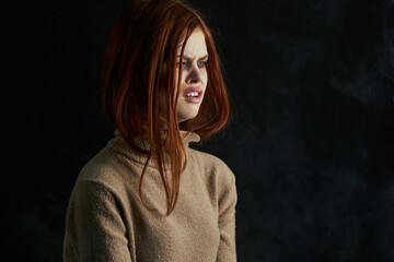 scared woman change domestic violence abuse problem