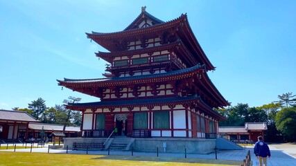 春の奈良　薬師寺　金堂