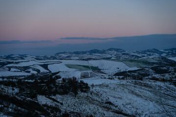 sunrise in the mountains