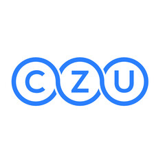 CZU letter logo design on white background. CZU creative initials letter logo concept. CZU letter design.  - obrazy, fototapety, plakaty