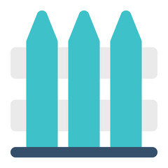 fence for construction icon lineal