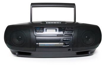 audio tape recorder closeup