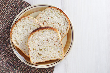 Toast with seeds